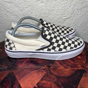 Vans Checkered Slip On Canvas Skate Shoes